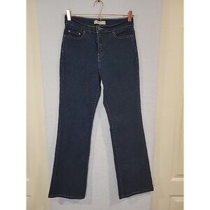 Levi's 512‎ Jeans Womens 8M Blue Perfectly Slimming Boot Cut Dark Wash Denim